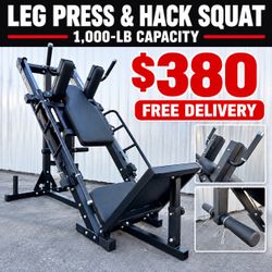 NEW LEG PRESS AND HACK RACK EXERCISE MACHINE NEW IN BOX