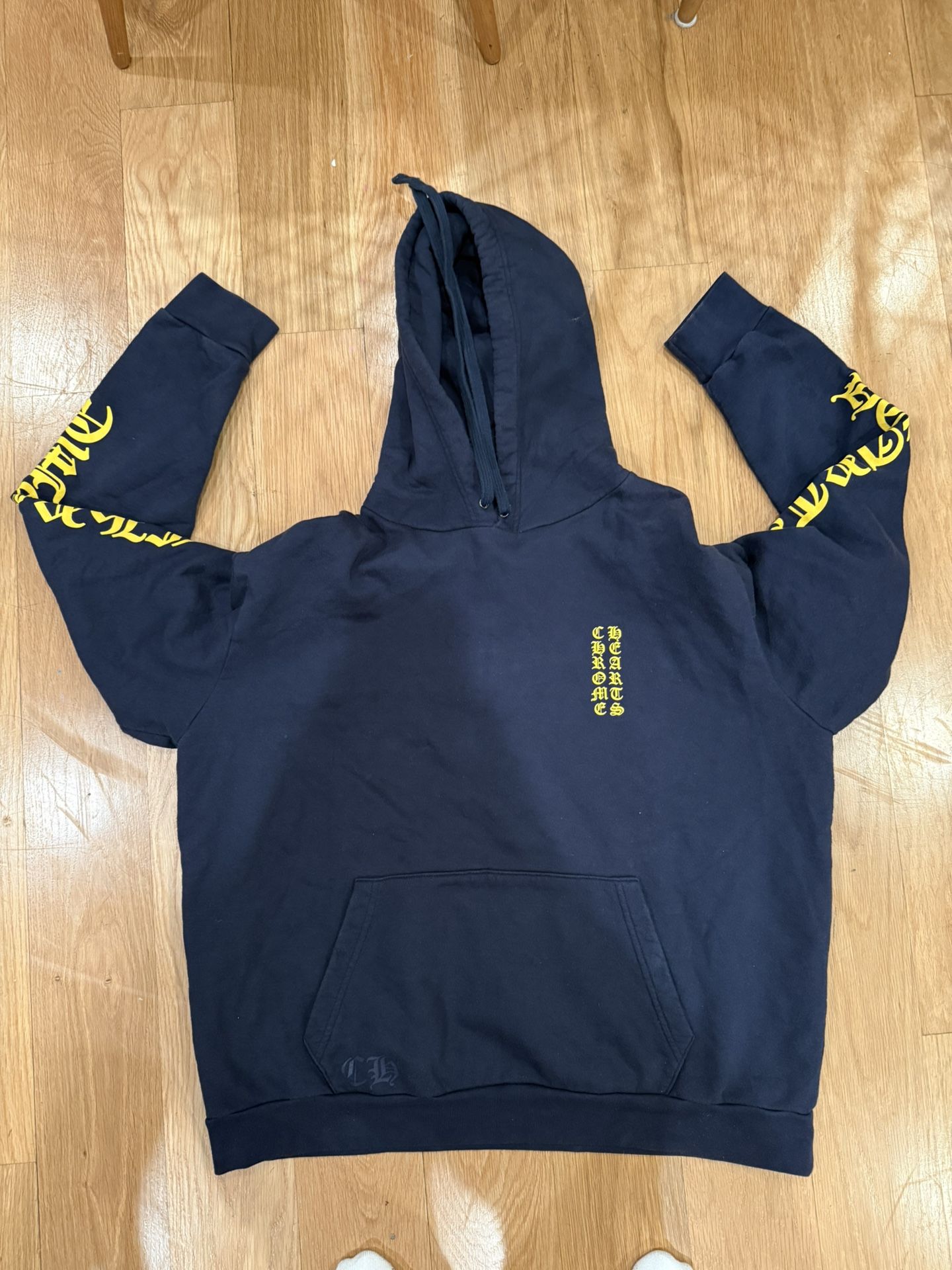 Chrome Hearts Navy Blue/Yellow Hoodie