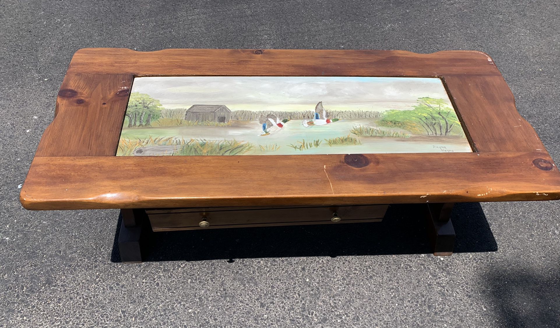 Customize Coffee Table With Drawer 