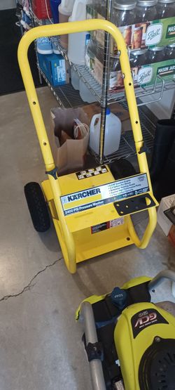 Very nice heavy duty Karcher pressure washer cart could be used as welding card Etc
