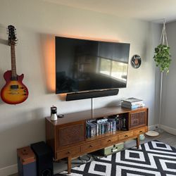 Mid-Century Modern Media Console w/ Cane Doors – Holly & Martin
