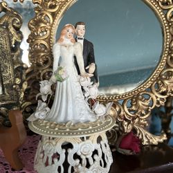 Vintage Wedding Cake Topper 