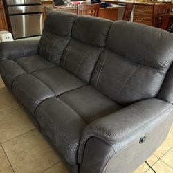 Living Spaces Couch/Electronic recliners