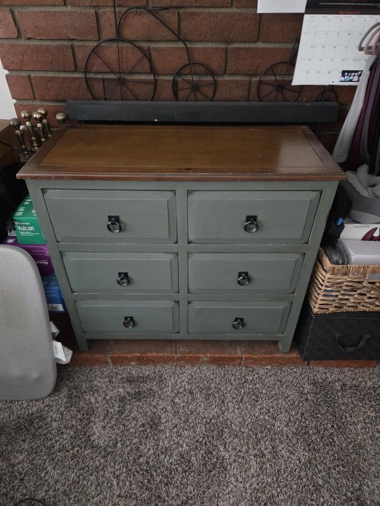 Wood Destressed Dresser