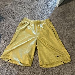 Gold Vintage Nike Shorts Size Large 