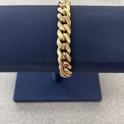 10k Cuban Link Bracelet 8 Inches 