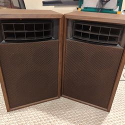 Vintage 70's Speakers Wood 3-way