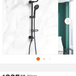 Stainless Steel single Shower Head with Handheld Shower System in Oil-Rubbed Bronze