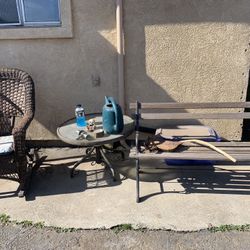 Rocking Chair ,  Table & Bench