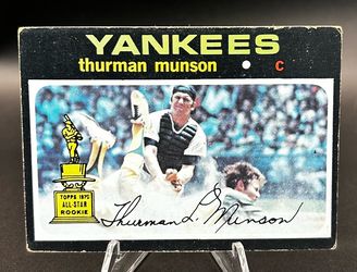 1971 Topps #5 Thurman Munson New York Yankees Rookie Cup (EX)