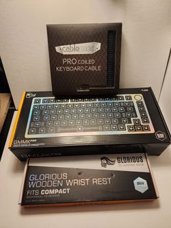 Glorious gmmk pro mechanical keyboard.