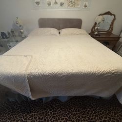 Faux Fur King Bed Spread & 2 King Shams