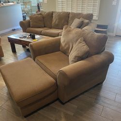 Large Couch And Chair And Half With Ottoman.  Super Clean.  No Smoking.  No Pets.  No Stains Or Rips 