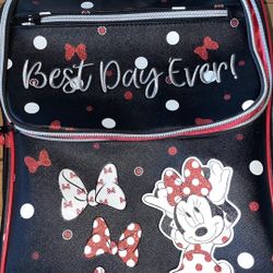 Disney Minnie Mouse Best Day Ever Rolling Carry On Bag Suitcase 