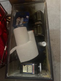 40 gallon tank, filter and supplies