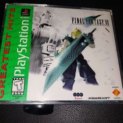 7Final Fantasy VII 7 (SONY PlayStation 1 PS1) 3 Disc Box Set Video Game PS ONE