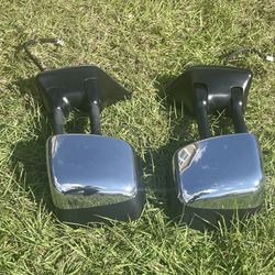 04-15 Nissan Titan May Also Fit Armada Tow Chrome Extended Mirrors With Heat