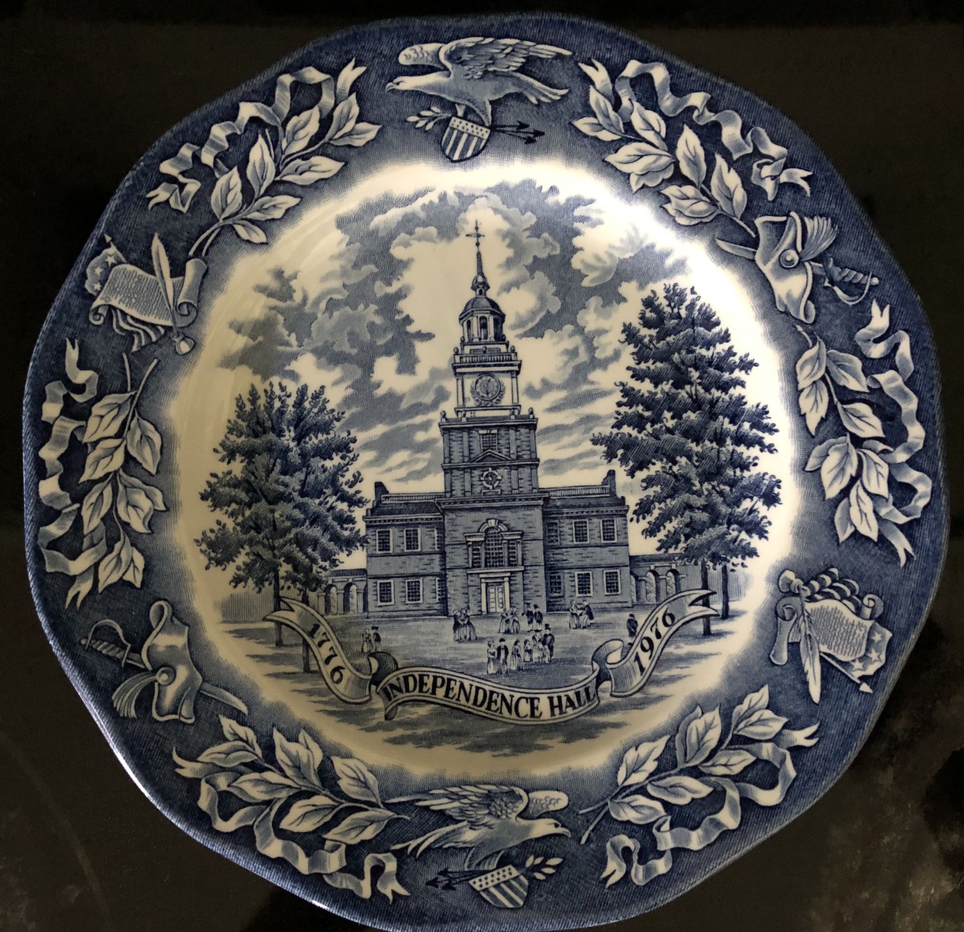 Vtg Avon Independence Hall Bicentennial Plate Birthplace Of Declaration