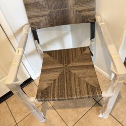Modern Woven Accent Chair (Single) – Brand New
