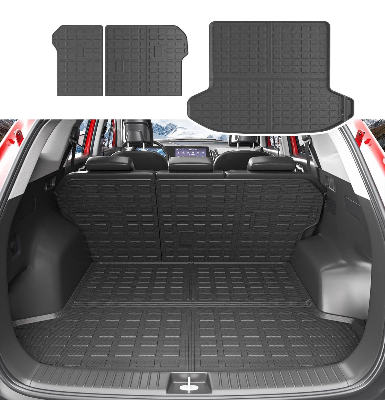 2023-2025 Kia Sportage Trunk Mat Cargo Liner (Not PHEV) (Trunk+Backrest )
