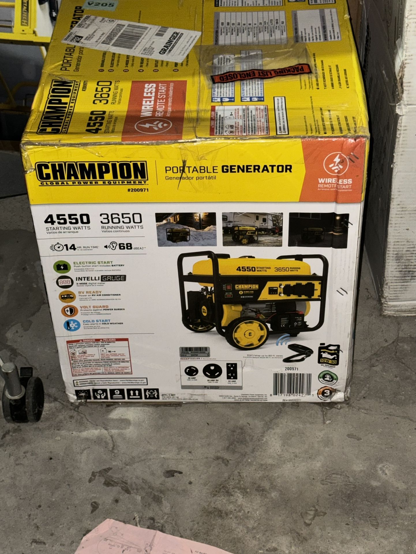 CHAMPION  Portable Generator: Conventional, Gasoline