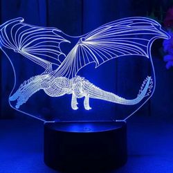 Night Light, Gifts, 3D Illusion Lamp with Remote Control, 16 RGB Colors, 4 Flashing Modes, Timer, Dimmable, Kids Room Decoration