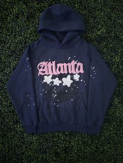 Sp5der Atlanta Hoodie Navy