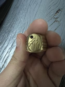 18k Goldfild Ring Ruby Stone