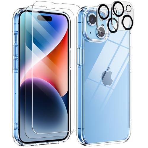 AVEN 5 in 1 for iPhone 15 6.1" Case, with 2 +Tempered Glass 2 +Screen Protector
