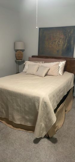 Bed Frame Head Board and Mattresses