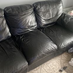 Black Leather Couch