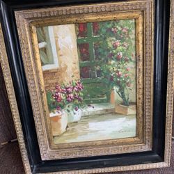 Nicely Framed Oil On Canvas