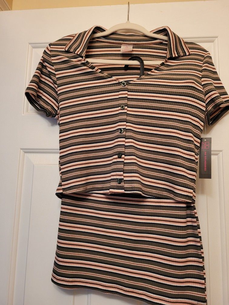 2 Piece Skirt Set Juniors Size M 7-9