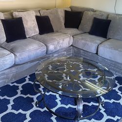 (6) Seat Gray Sectional Couch