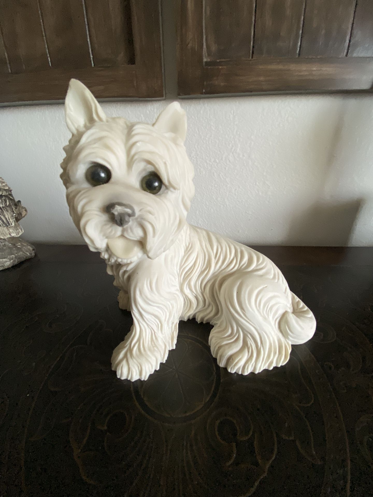 Vintage White Ceramic Westin/Scottish Terrier Statue/Figurine