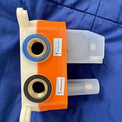 Wall-mount Shower Faucet Diverter Square Plate Mixer 2-Ways Control Valve