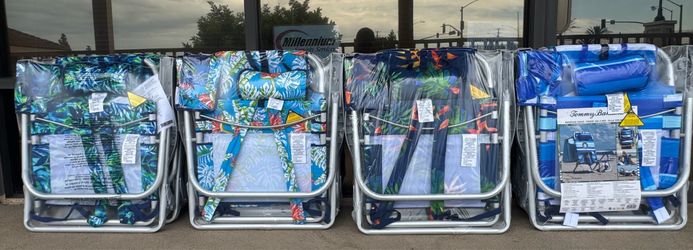 Tommy Bahama 5 Position Chair, Including Lay Flat BRAND NEW !! $45 EACH !