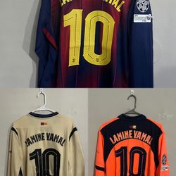 FC Barcelona 2025-26 Home Away 3rd Lamine Yamal Jersey (medium Large XL 2X)