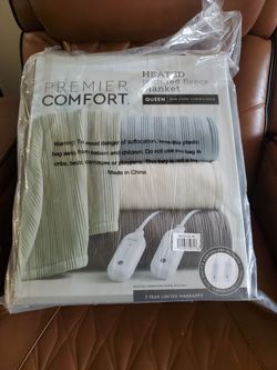 Brand new in bag queen electric blanket dual controllers from ma Above mentioned item brand new sealed macys.