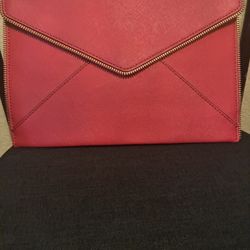 Rebecca Minkoff Leather Envelope Clutch, Pink
