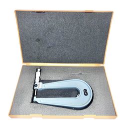 Mitutoyo 189-129 Deep Throat Micrometer 0-1" Range .0001" Graduation Sheet Metal
