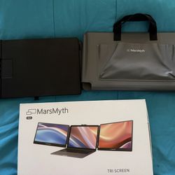 MarsMyth S2 14"FHD 1920x1080 IPS 60Hz Screen Expander, USB-C/HDMI Portable Monitor for Laptop Dual-S