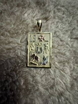 14k Good Luck Pendant