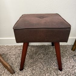 Faux leather Ottoman 