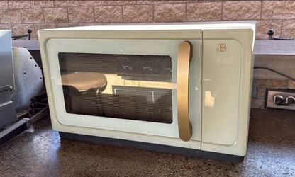 Sage green microwave