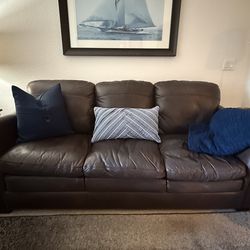 Faux Leather Couch