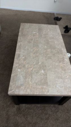 Neutral color coffee table