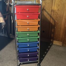 Organizador Móvil de 10 Cajones - Multicolor