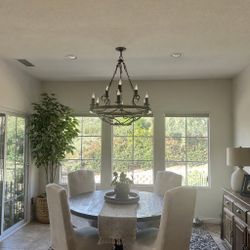 Wood & Iron Chandelier 