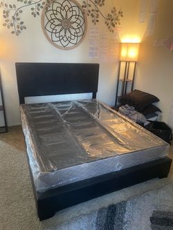 Queen Size Bed frame w/ Box spring